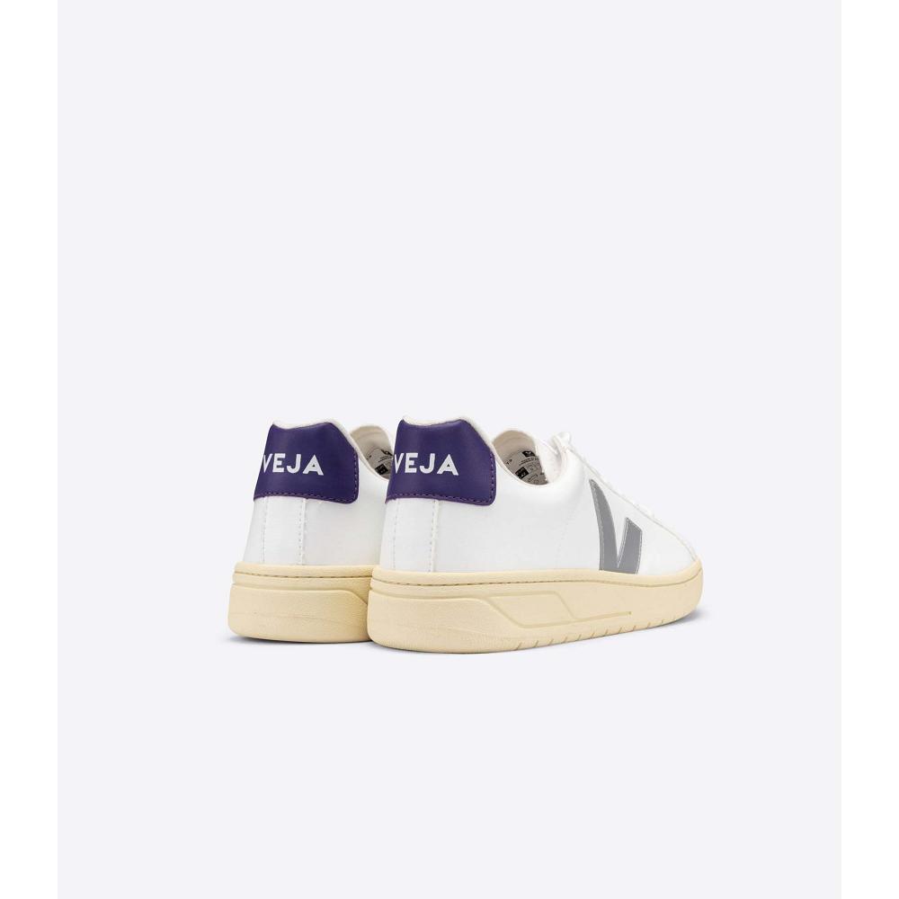 Veja URCA CWL Women's Shoes White/Grey/Purple | CA 568JPQ